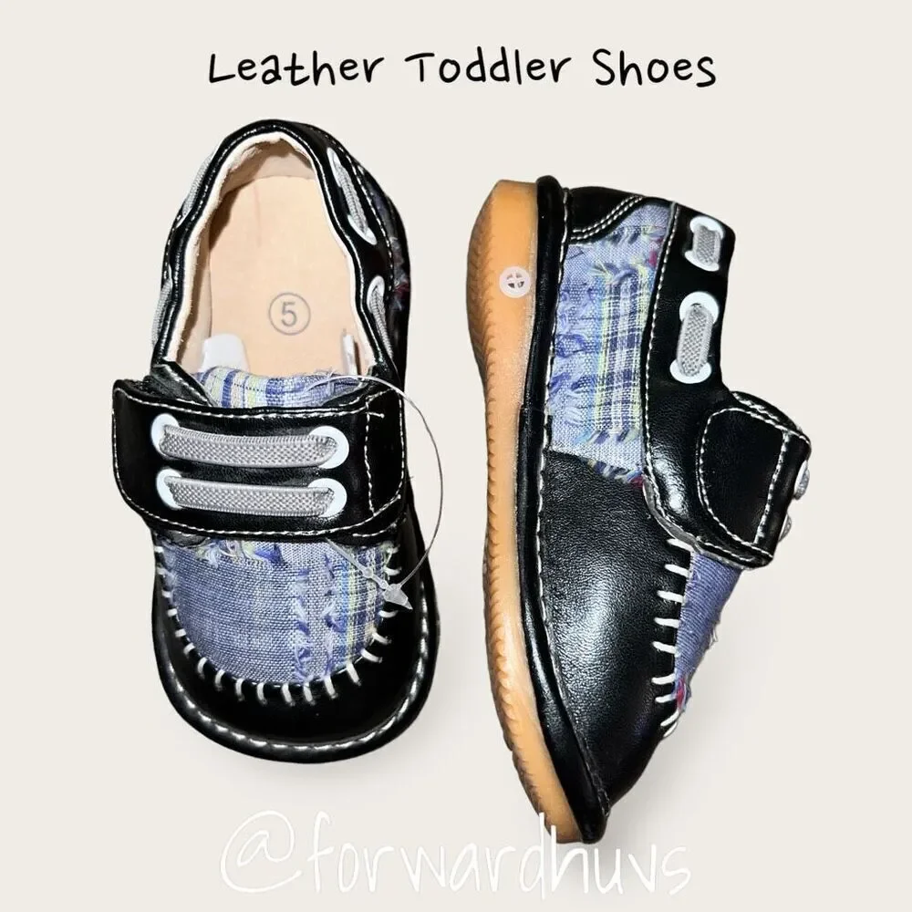 Chic Blue Leather Shoes - New without Tags